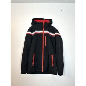 Descente Youth Junior Ski Snowboard Jacket Snowboard Size J16 Black Red‎ Winter